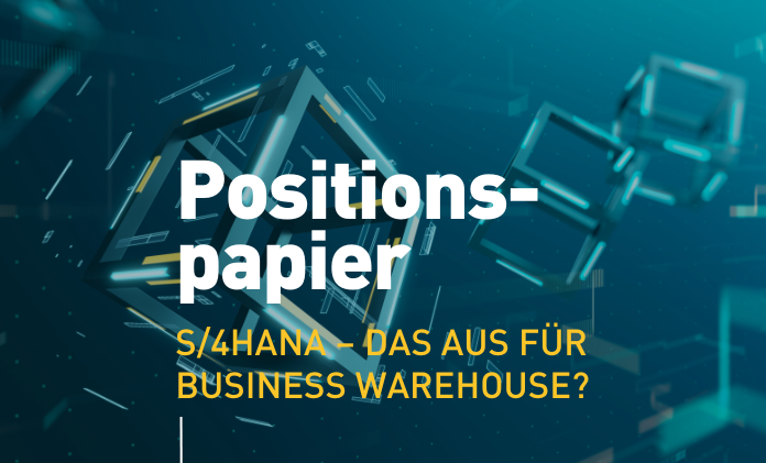 Symbolbild für: DSAG-Positionspapier: Bedeutet S/4HANA das Aus für das Business Warehouse?