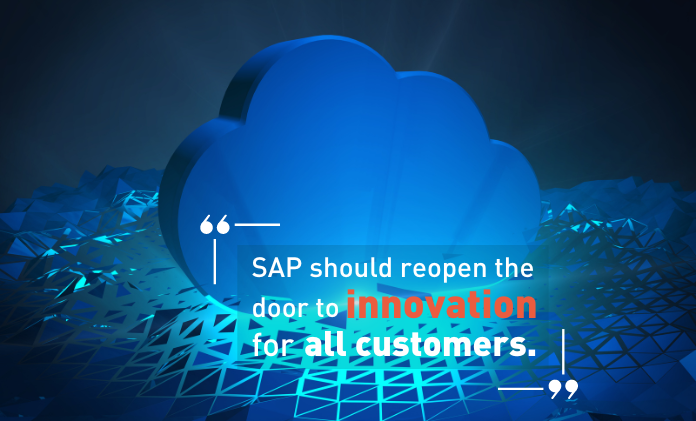 Teaser Presse SAP should reopen the door to innovation for all customers