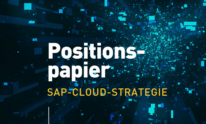 Symbolbild für DSAG-Positionspapier: SAP-Cloud-Strategie